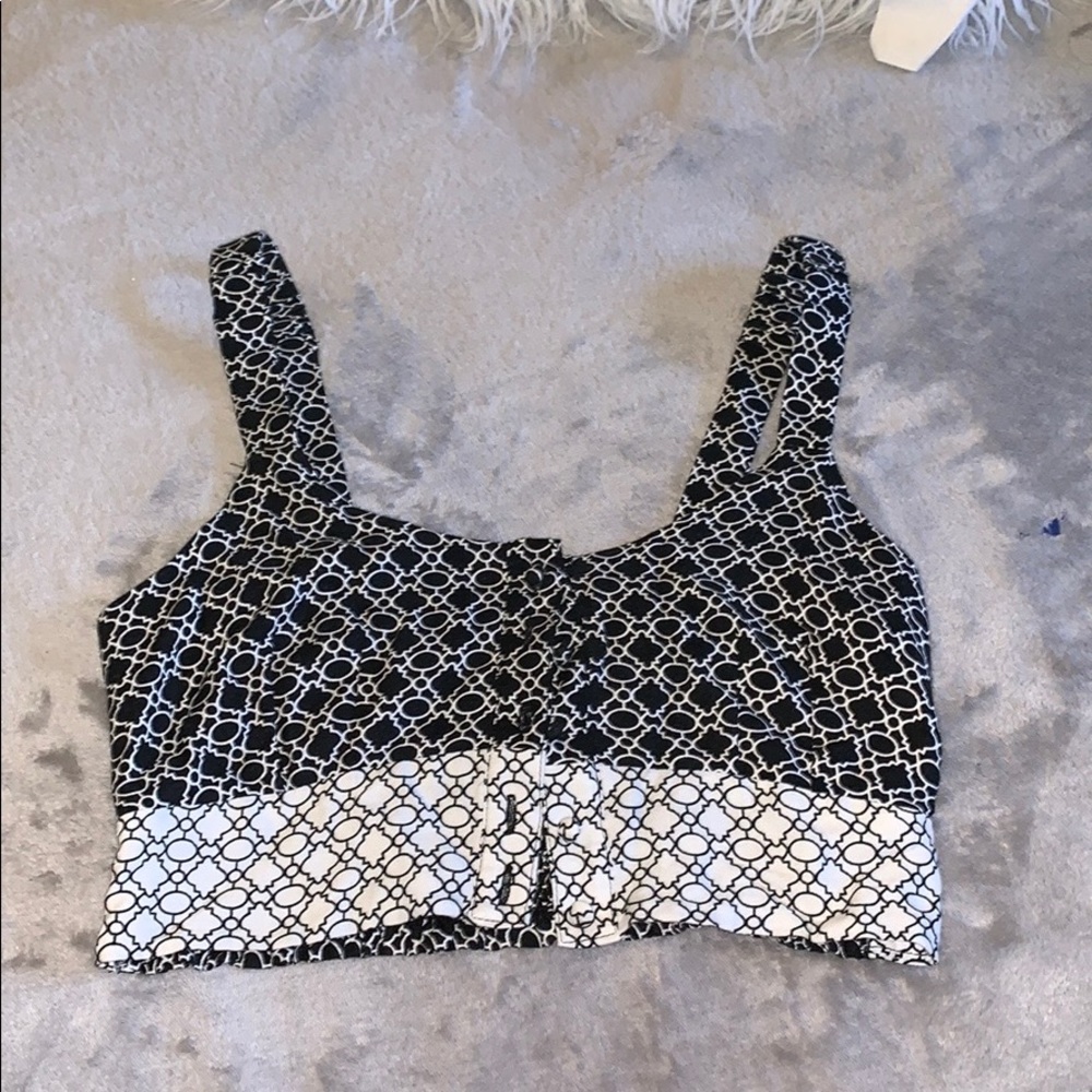 Button up Bra Top